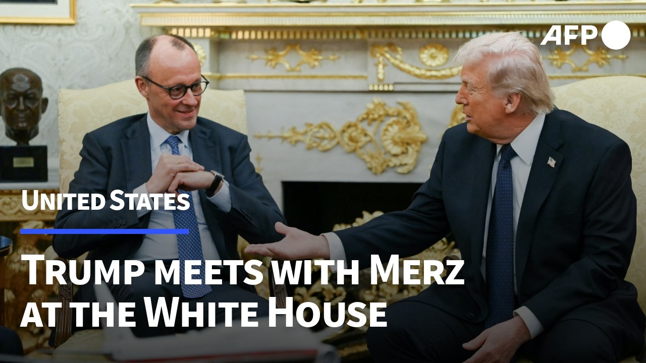 IN FULL - Trump meets with Germany's Merz at the White House | AFP