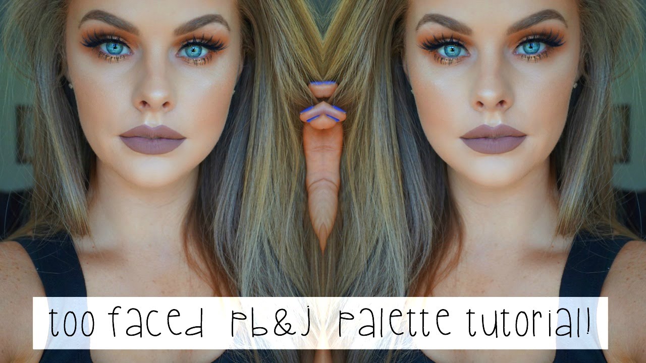 Too Faced Peanut Butter & Jelly Palette Tutorial!