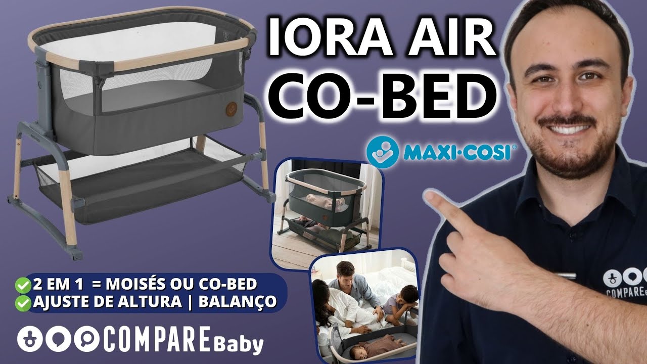 IORA AIR Maxi-Cosi | ✅ Moisés e Co-bed com balanço [Funções, Unboxing e Como retirar o tecido]