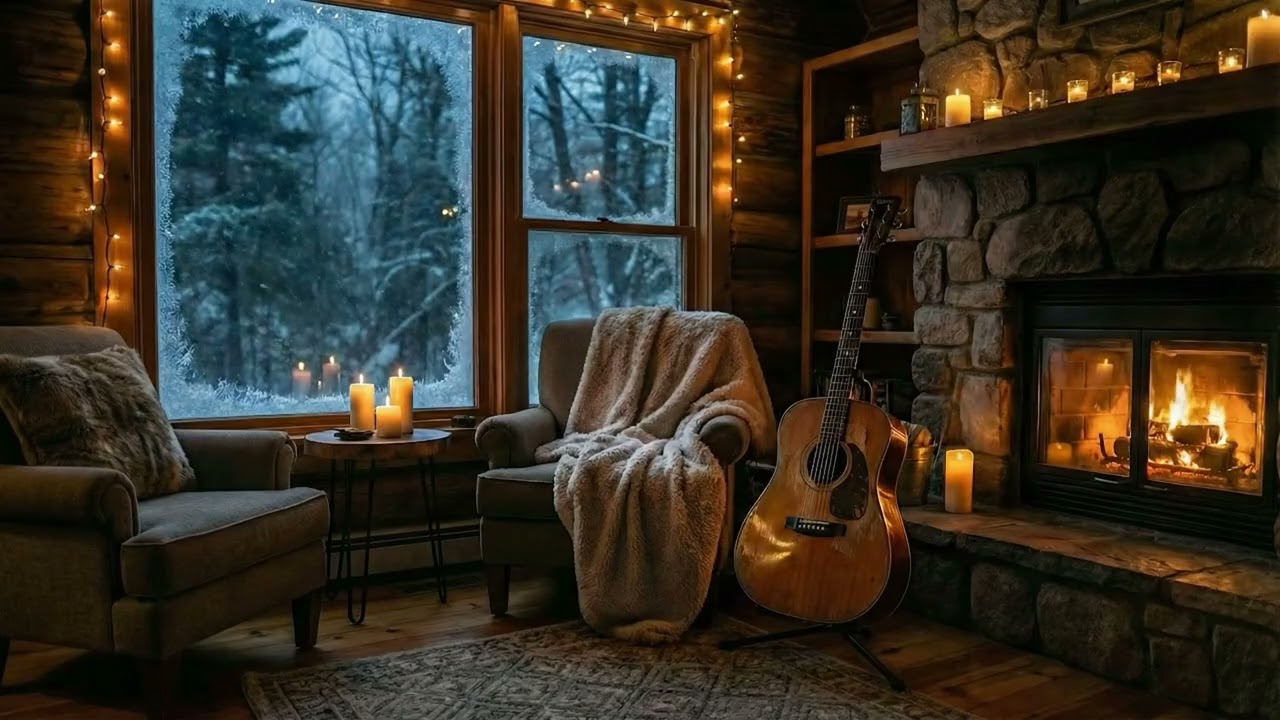 Winter Guitar Music | Cozy Acoustic for Relax, Focus & Sleep