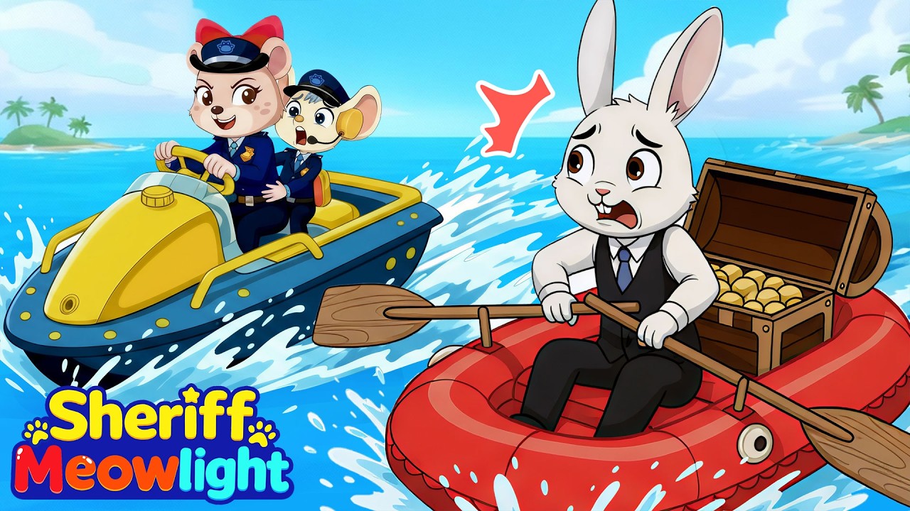 神奇碼頭大追擊 ⚓🚓｜追捕小偷穿越神奇碼頭！｜變身警長喵萊特