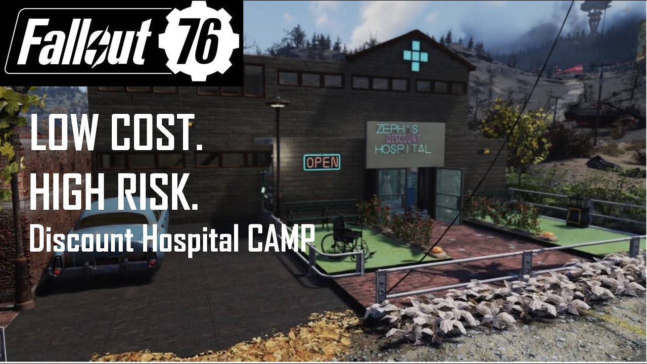 Fallout 76 CAMP Showcase | Discount Hospital (Inspired by Fallout Season 2)