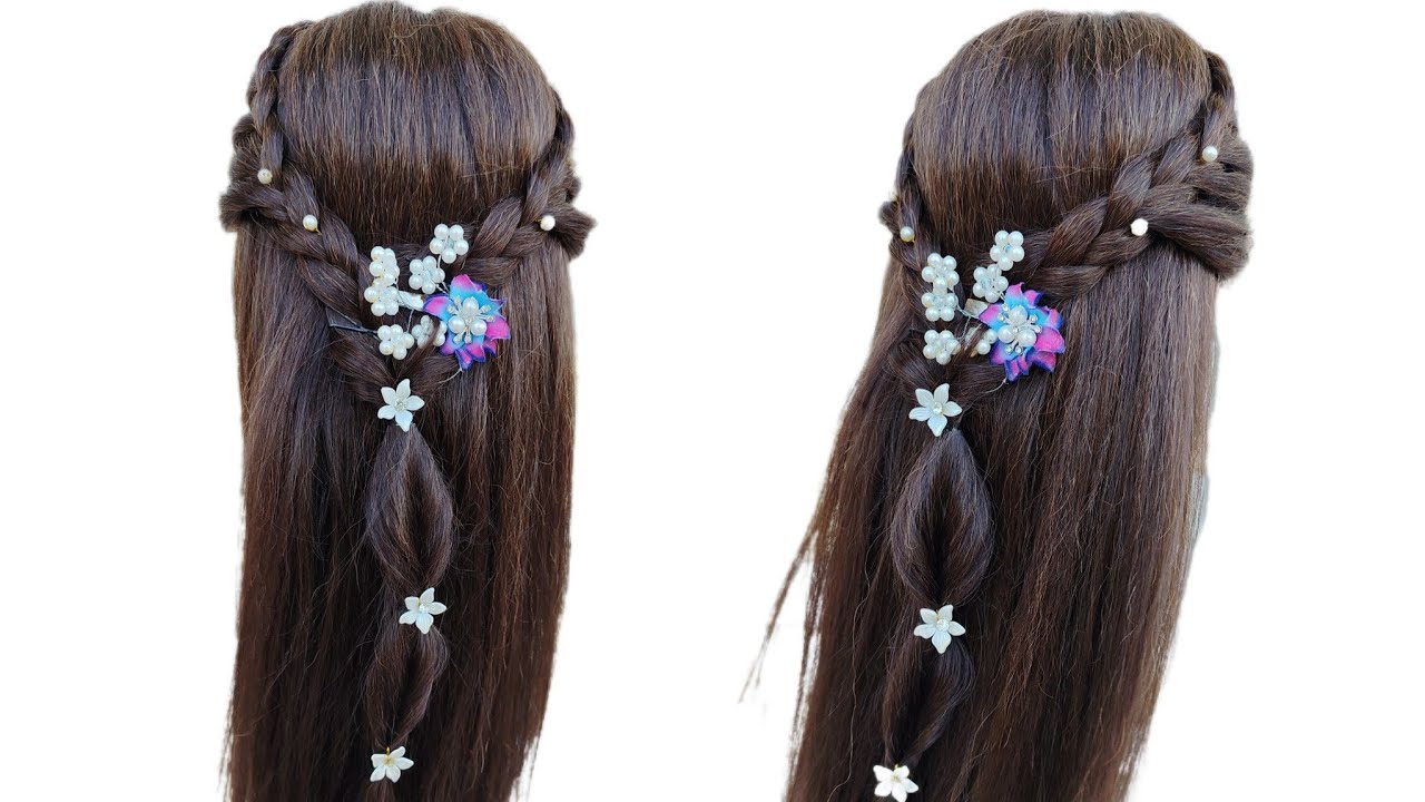 Most Beautiful Bridal Hairstyle For Weddings | Easy Graceful Hairstyle Tutorial for Girls 