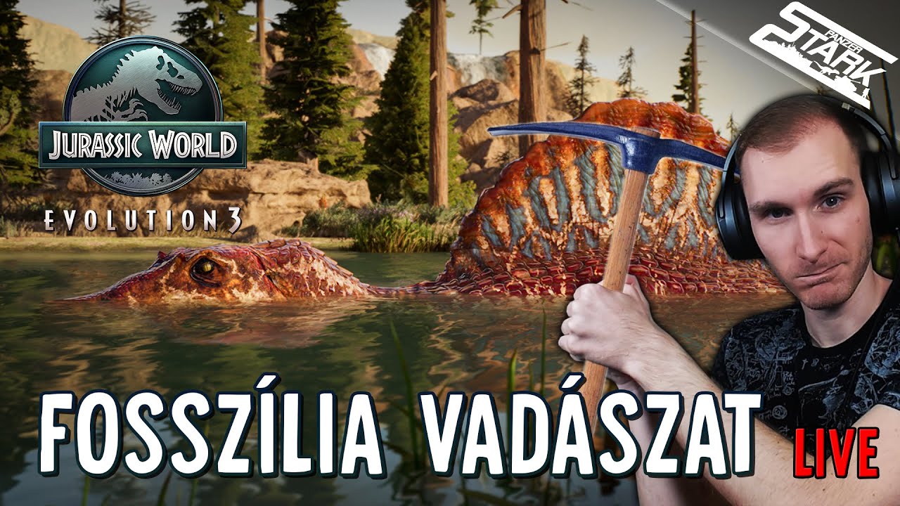 Jurassic World Evolution 3 - 3.Rész (Kutassuk Az Új Fajokat! Fosszília Vadászat) - Stark LIVE