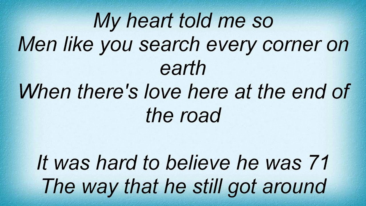 Kevin Sharp - Love At The End Of The Road Lyrics