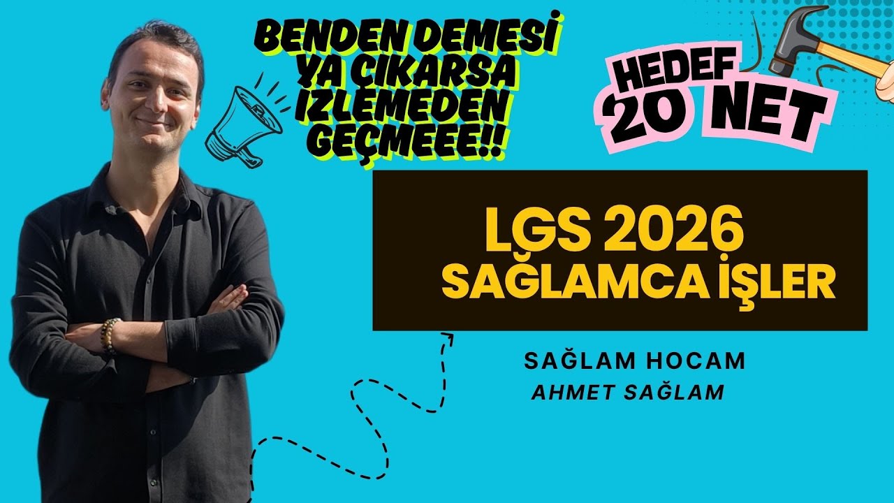 LGS Matematik 2026 Sağlamca İşler 2 | M&uuml;thiş &Uuml;sl&uuml; İfade #lgs #lgstayfa