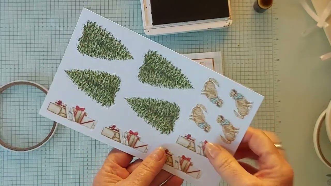 Put your own twist on Stampin Up card and craft kits- I used Road To Christmas kit