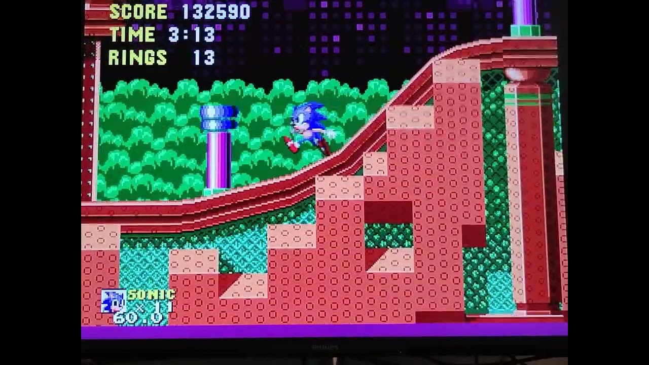 Sonic 1 - Spring Yard - Act 03 - Games dos anos 90 - Sega Mega Drive - Quem se lembra?