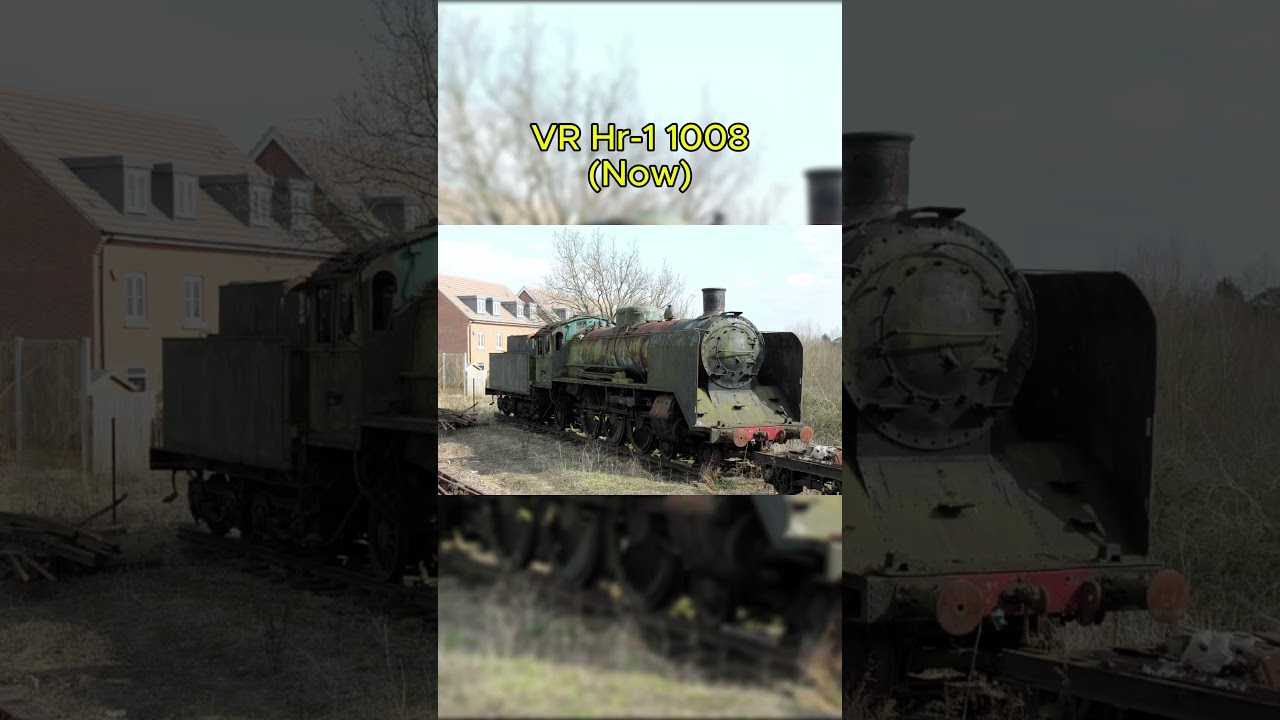 Abandoned Steam Locomotives (Then Vs Now) #train #thenvsnow #steamengine #abandoned
