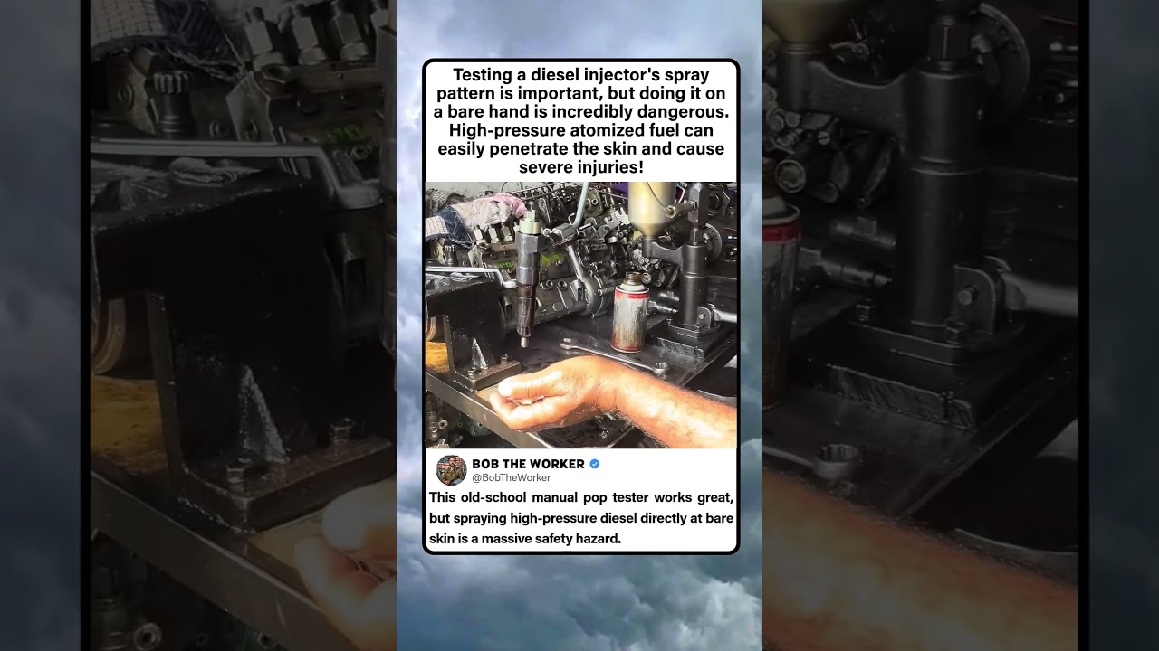 Dangerous Diesel Injector Test! ⚠️ (High Pressure Hazard)
