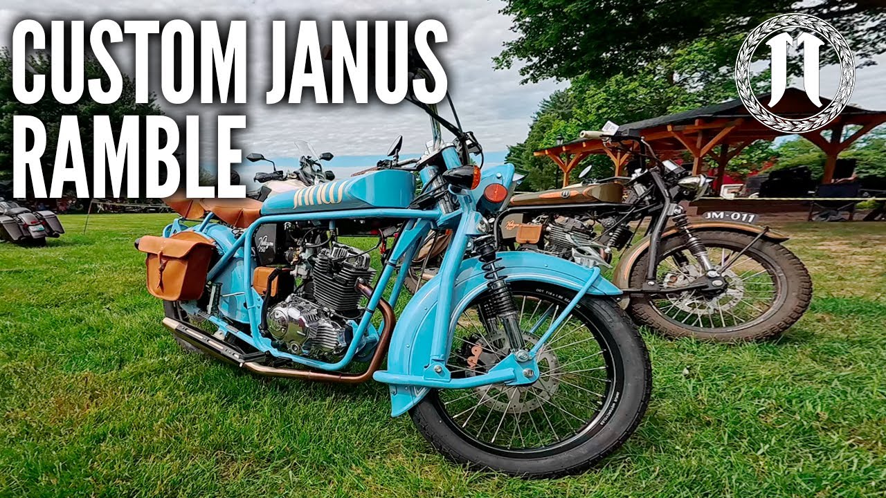 Custom Janus Halcyon 250 at the Gilmore Motorcycle Show