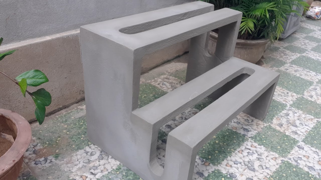 How To Make Modern Outdoor Concrete Bench ?