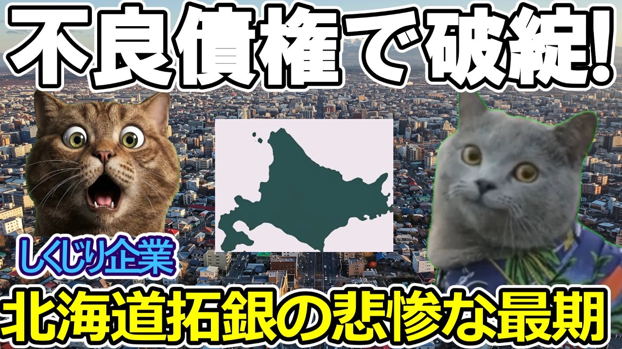 【猫ミーム】北海道経済を支配した北海道拓殖銀行崩壊の真実!?