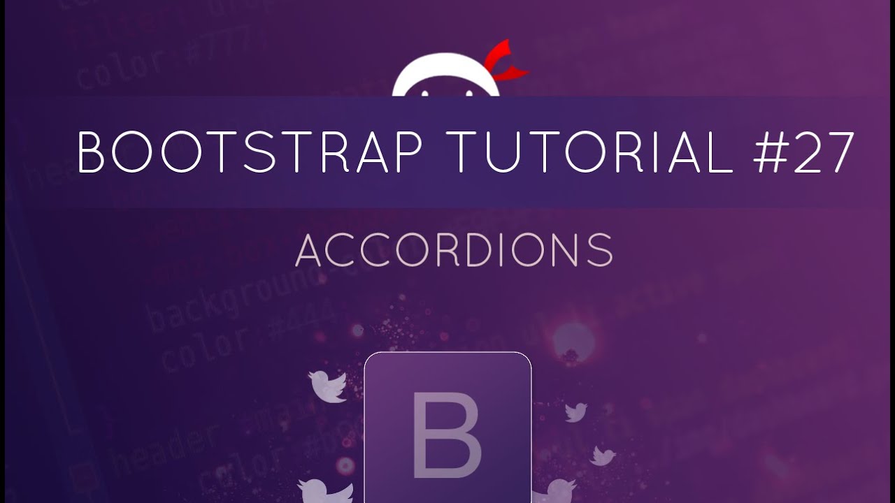 Bootstrap Tutorial #27 - Accordions