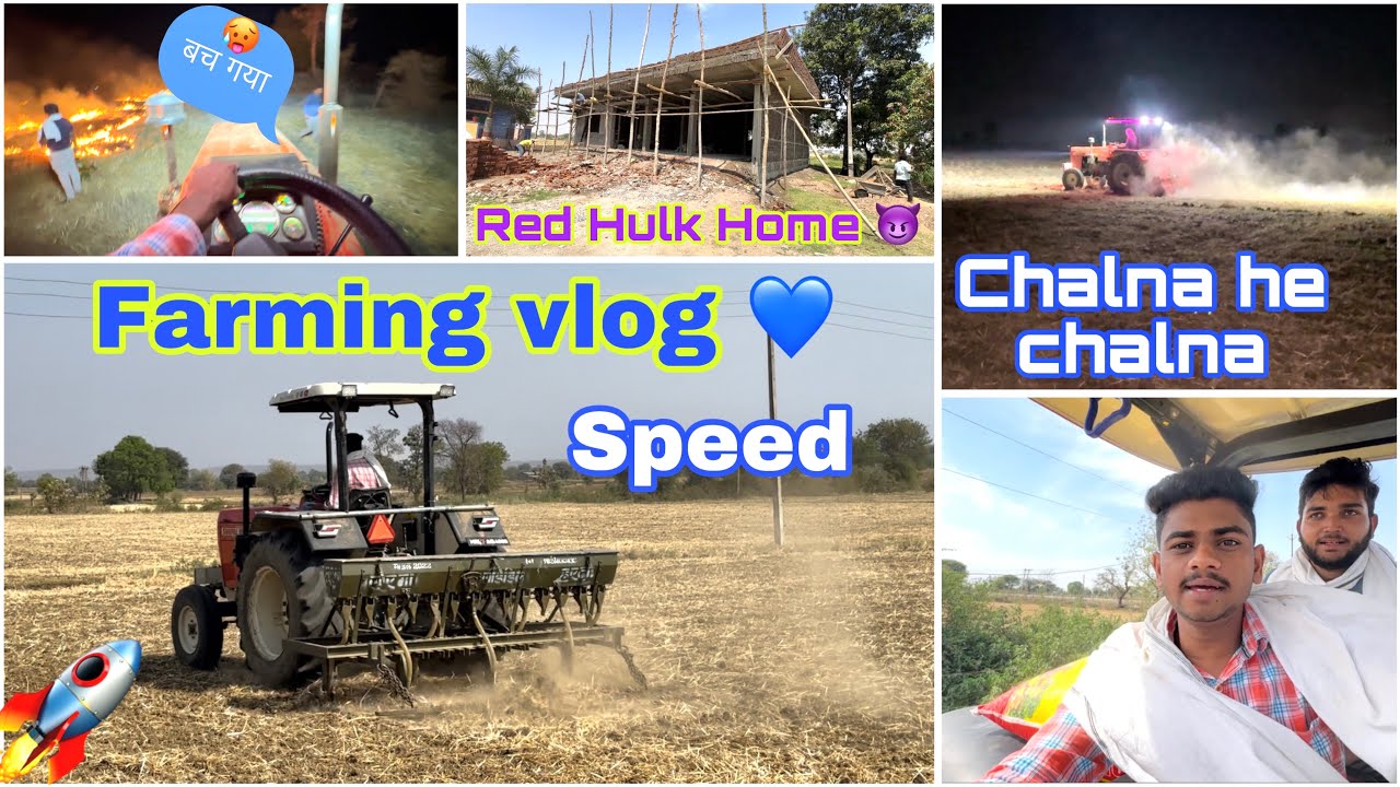 Day-3 mung ki बोनी जारी है 🚀। Red Hulk bach gaya 🥵 // Farming videos 🌱