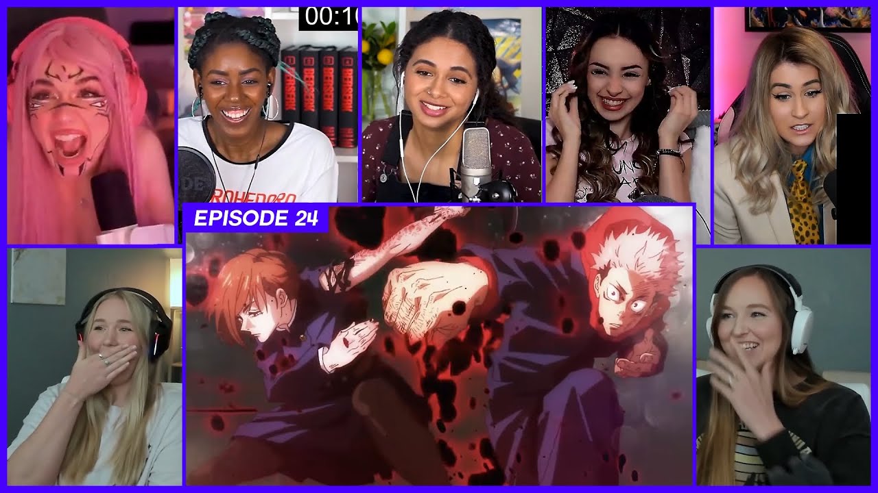 [GIRLS REACT] Itadori and Nobara vs Eso and Kechizu | JJK Ep 24 Girl Reaction Mashup