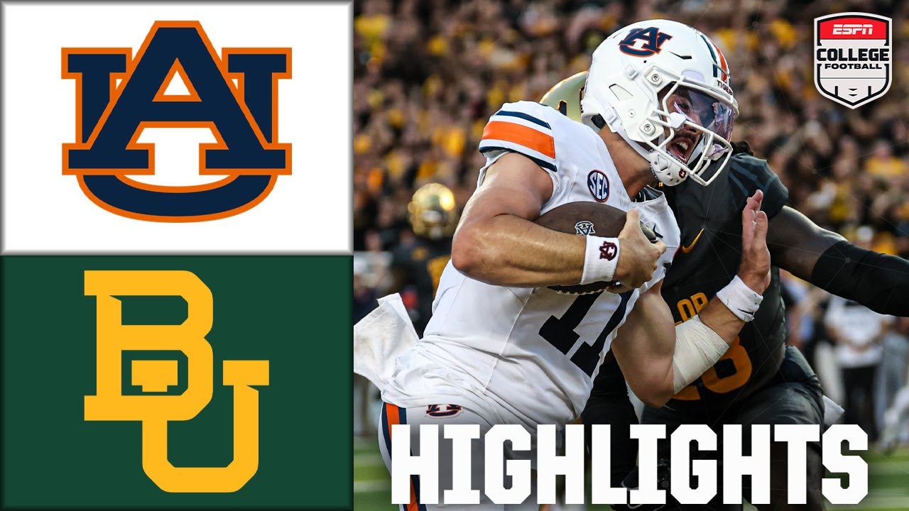 &laquo;Оберн Тайгерс&raquo; против &laquo;Бэйлор Беарз&raquo; | Полные обзоры матча | ESPN College Football