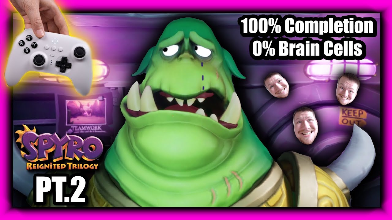 I Stole Gnasty Gnorcs Stained 8Bitdo Controller In Spyro Reignited Trilogy!