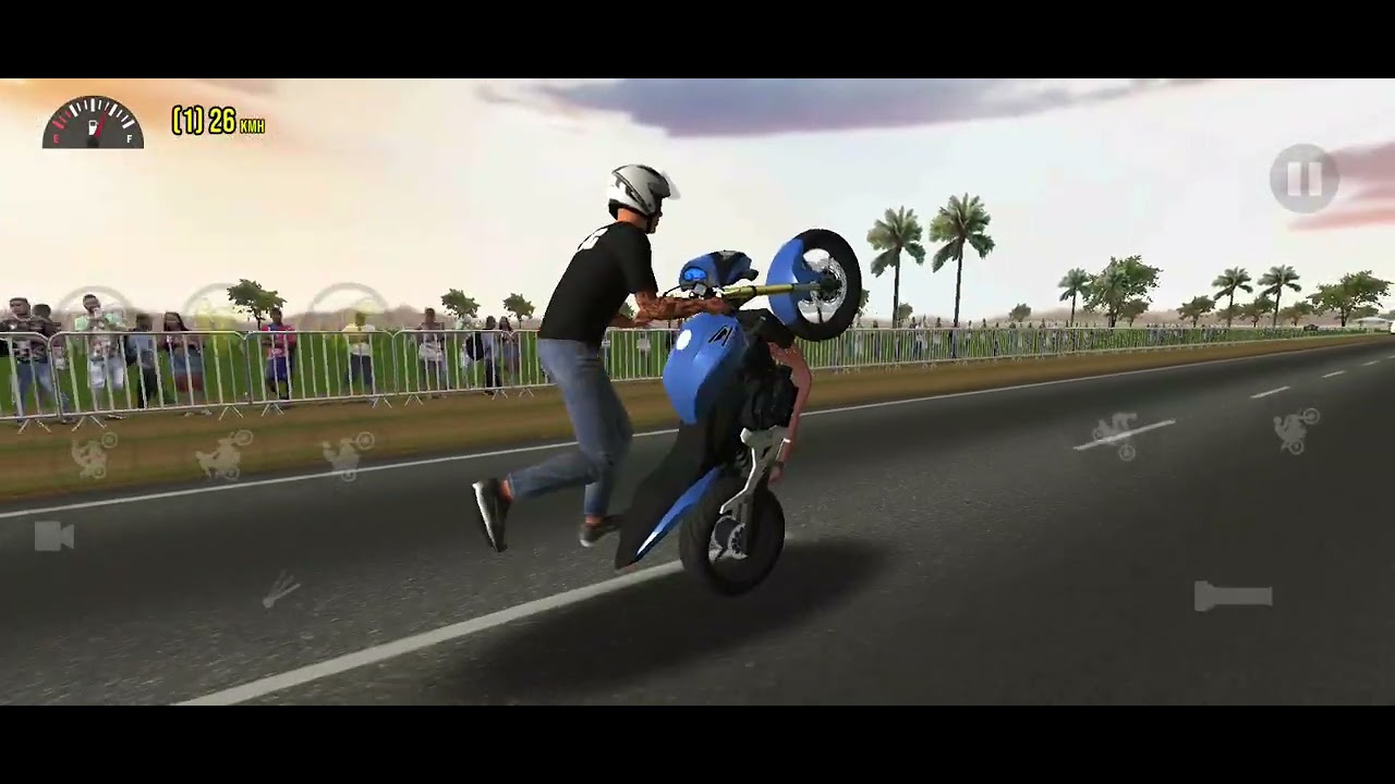 Chapa 👍 na Hornet na rua do grau do jogo do wheelie 3d Chapa máxima 🏍️🚀🤪