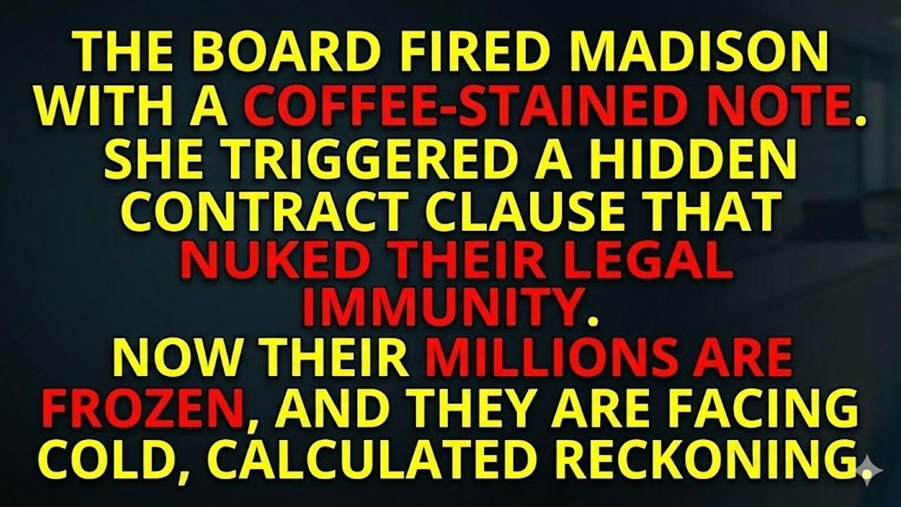 They Fired Her Publicly—Then Clause 9 Froze Their Millions