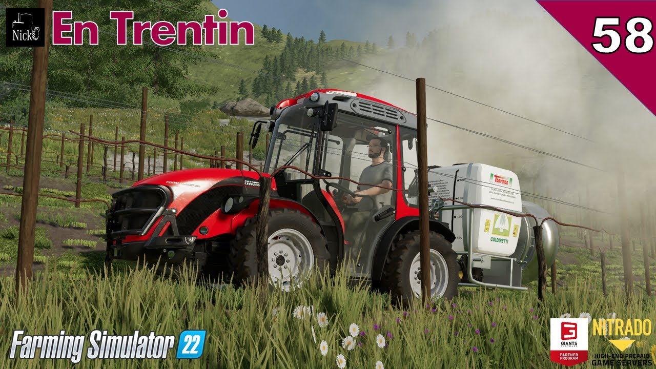 FARMING SIMULATOR 22 ⛰️ En Trentin 🌲 Trattamenti del vigneto con Carraro e botte portata ep. 58