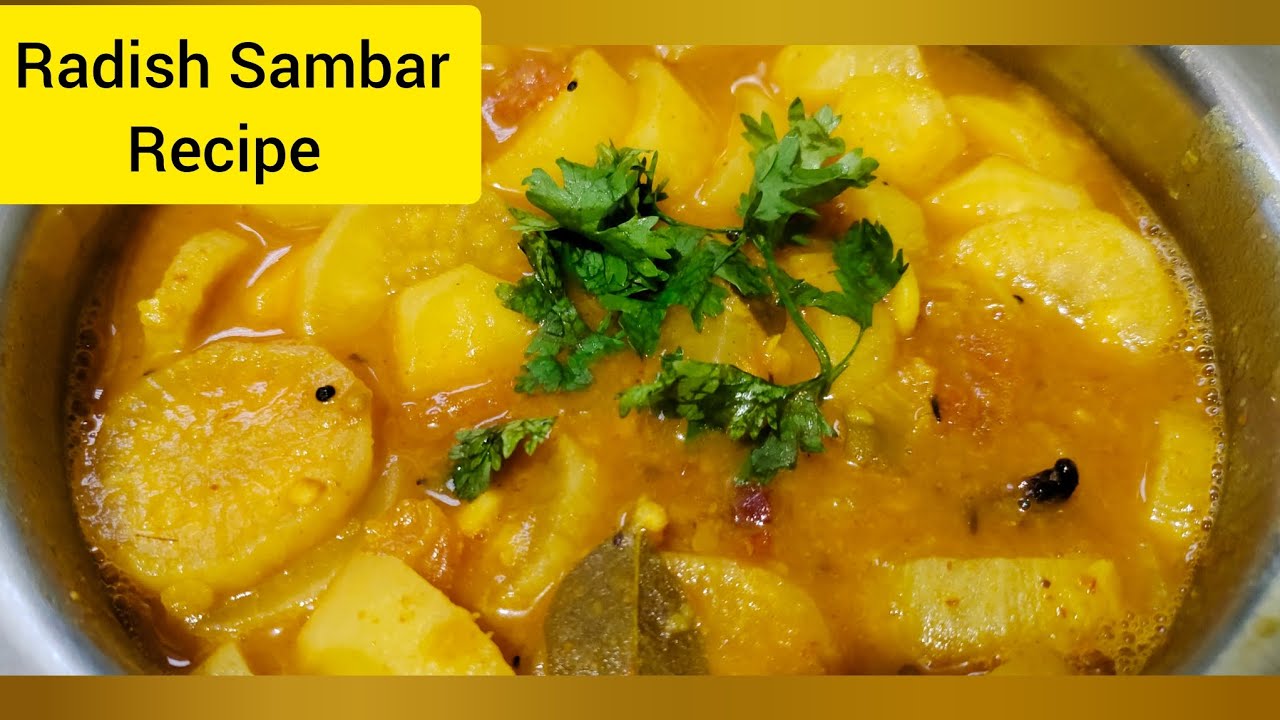 Radish/Mullangi Sambar Recipe | Perfect for Rice, Idli, Dosa & Chapathi | Quick and Flavorful Recipe