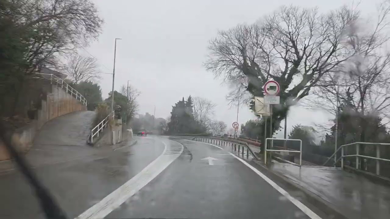 🚗🌧️ Matulji → Rijeka (Kantrida) | Vožnja po kiši