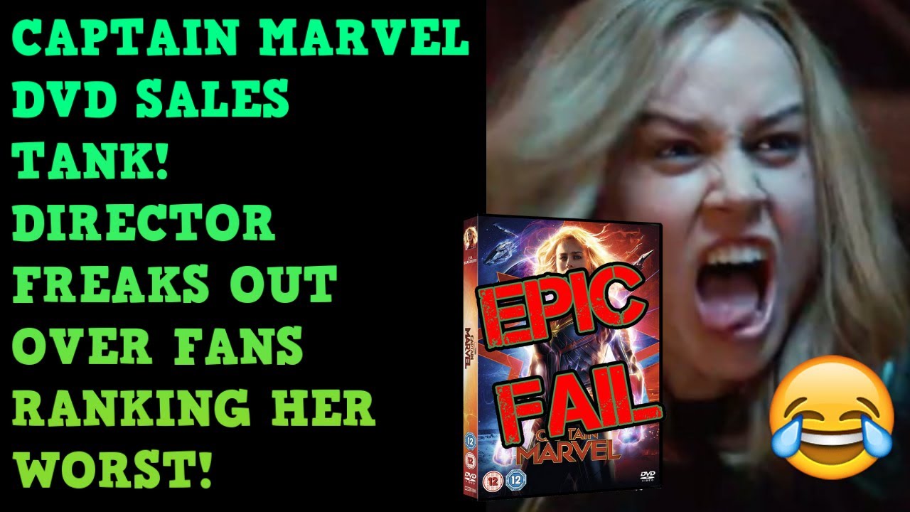 Captain Marvel DVD Sales TANK! Down 50%! Director Caught LYING To Protect Her AGAIN!