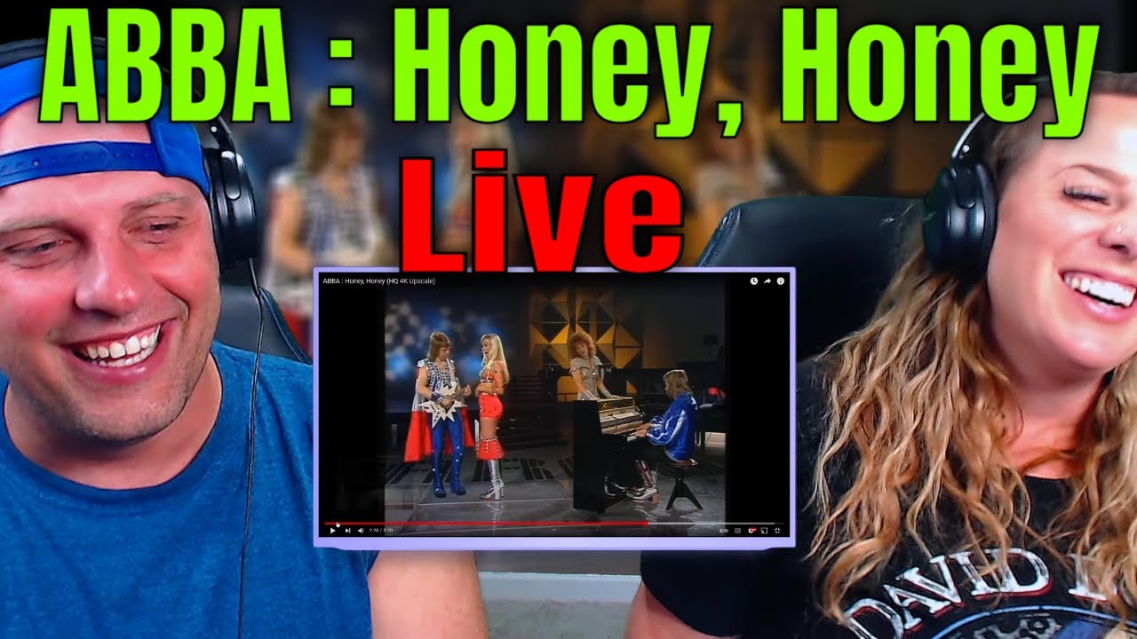 reaction to ABBA : Honey, Honey (HQ 4K Upscale) The Wolf Hunterz Reactions