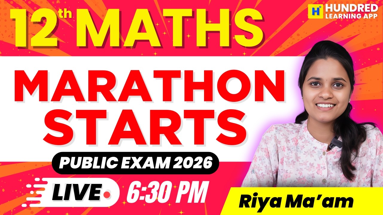 12th Maths Marathon starts Public Exam 2026 #publicexam2026  #12th #maths  #publicexam2026
