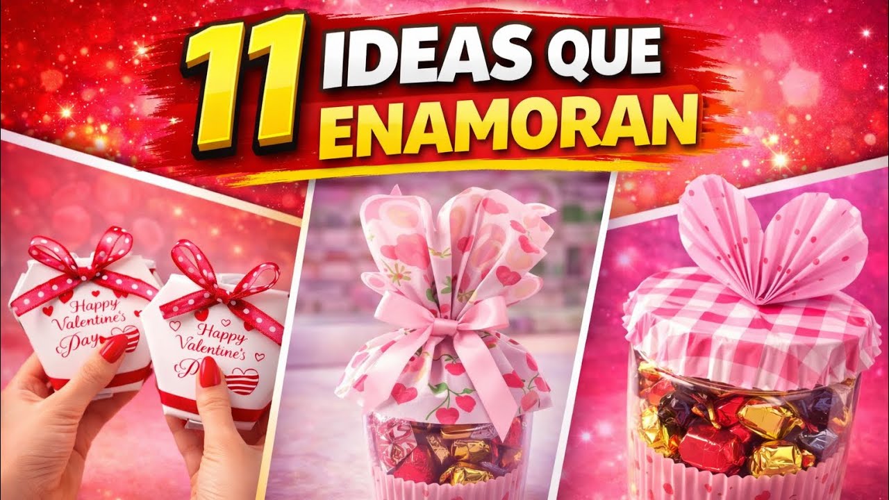 11 IDEAS de DETALLES ROMÁNTICOS que puedes hacer en casa 🍫 Regalos fáciles y hermosos