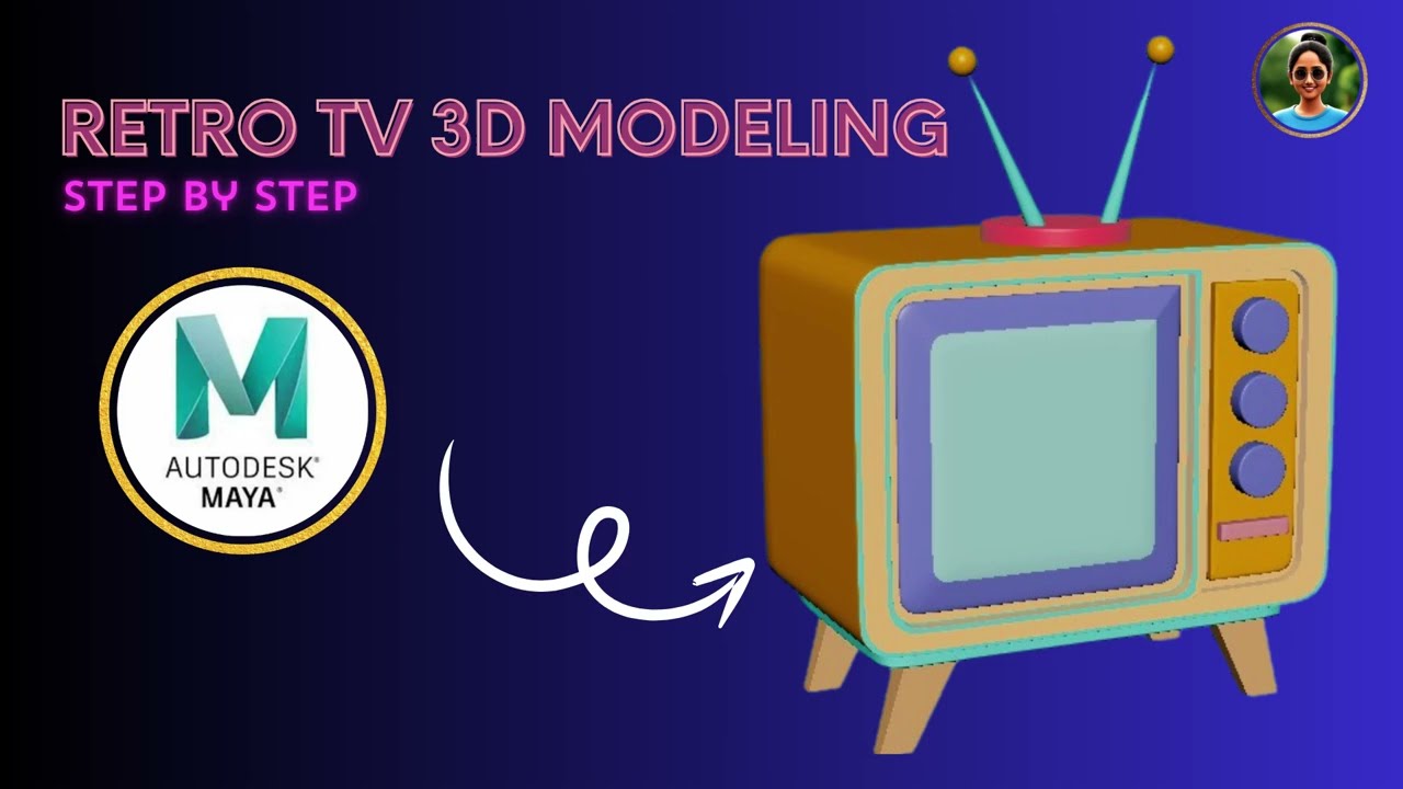 How to Model a Vintage TV in Maya | 3D Modeling Tutorial