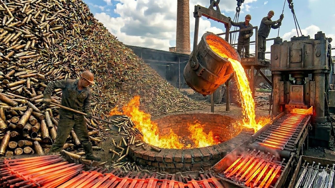 Amazing Bullet Recycling | Forging a Sword From Thousand Bullets