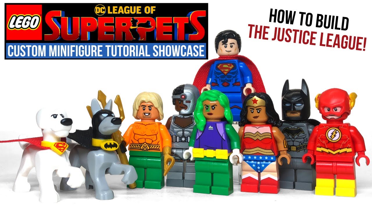 LEGO DC League of Super Pets JUSTICE LEAGE Custom Minifig Showcase