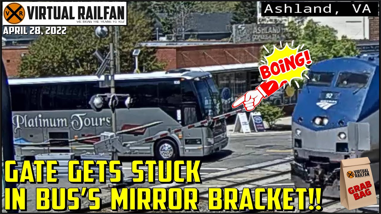 GATE GETS STUCK IN BUS’S MIRROR BRACKET! SPARKS FLY AGAIN IN WICHITA! MARC ENGINE &  MORE! 4/28/2022