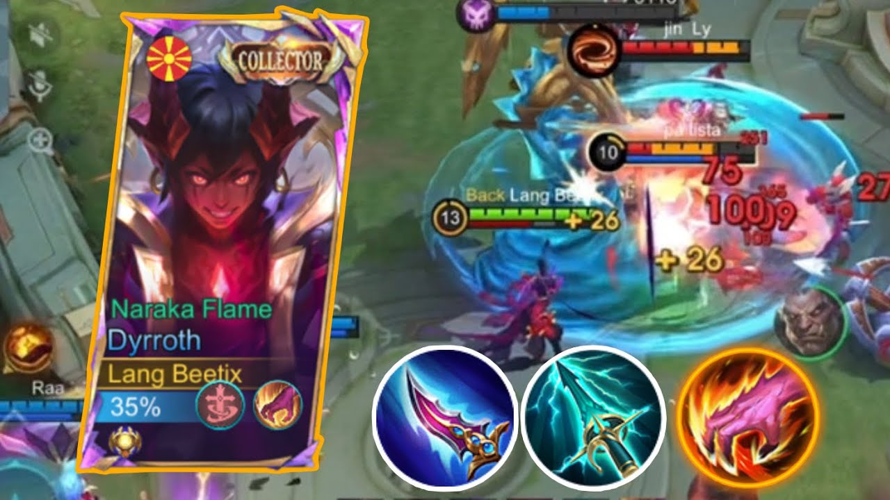 DYRROTH BEST BUILD IN NEW UPDATE SEASON DYRROTH THE BEST HERO FOR SOLO RANK 