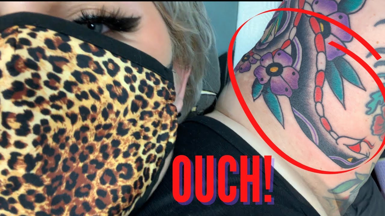 FINALLY Finishing My Sleeve | Upper Arm Tattoo Vlog | American Traditional Snake | Fat Tattoos