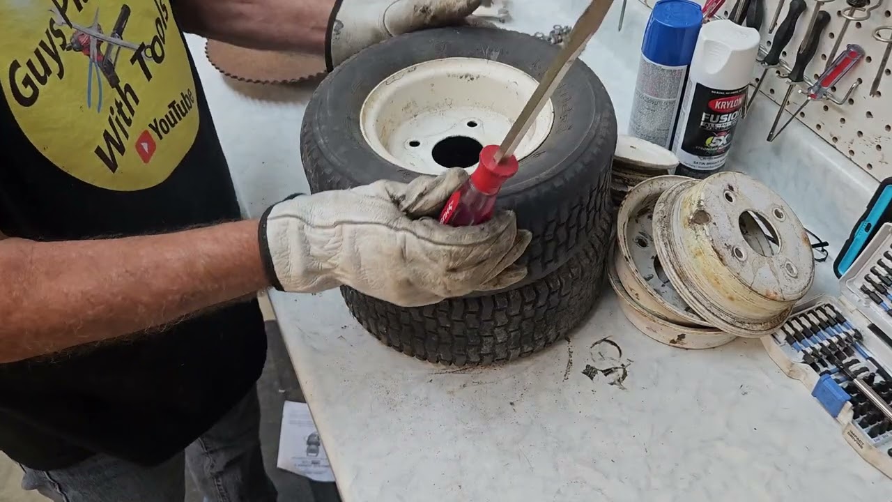 Changing split rim tires on the *new*(not really) Go Kart