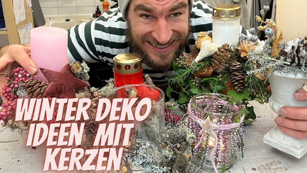 Winter Deko Ideen mit Kerzen zum selber machen - Deko Inspirationen