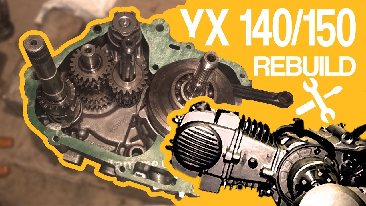 SKŁADANIE SILNIKA YX 140/150 (pitbike YCF,MRF,STOMP,LIFAN i inne) Engine YX type rebuild