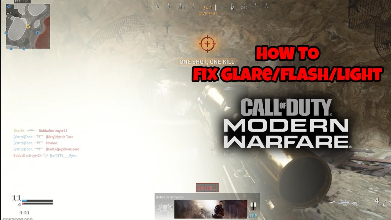 Modern Warfare Fix Flashing Light/Glare/Flash Glitch/Bug