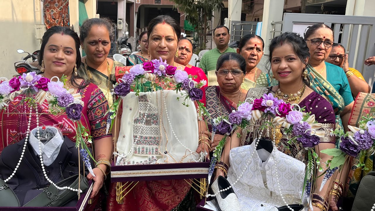આજે સોનલ બેન નું મામેરું લઈ ને ગયા 