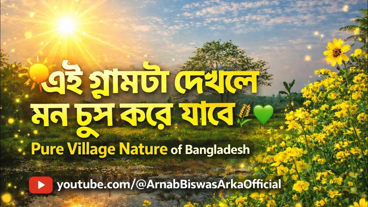 🔥এই গ্রামটা দেখলে মন চুপ করে যাবে 🌾 | Pure Village Nature of Bangladesh Nature Vibes.
