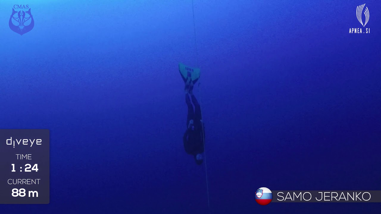 Samo Jeranko 112m CWT dive