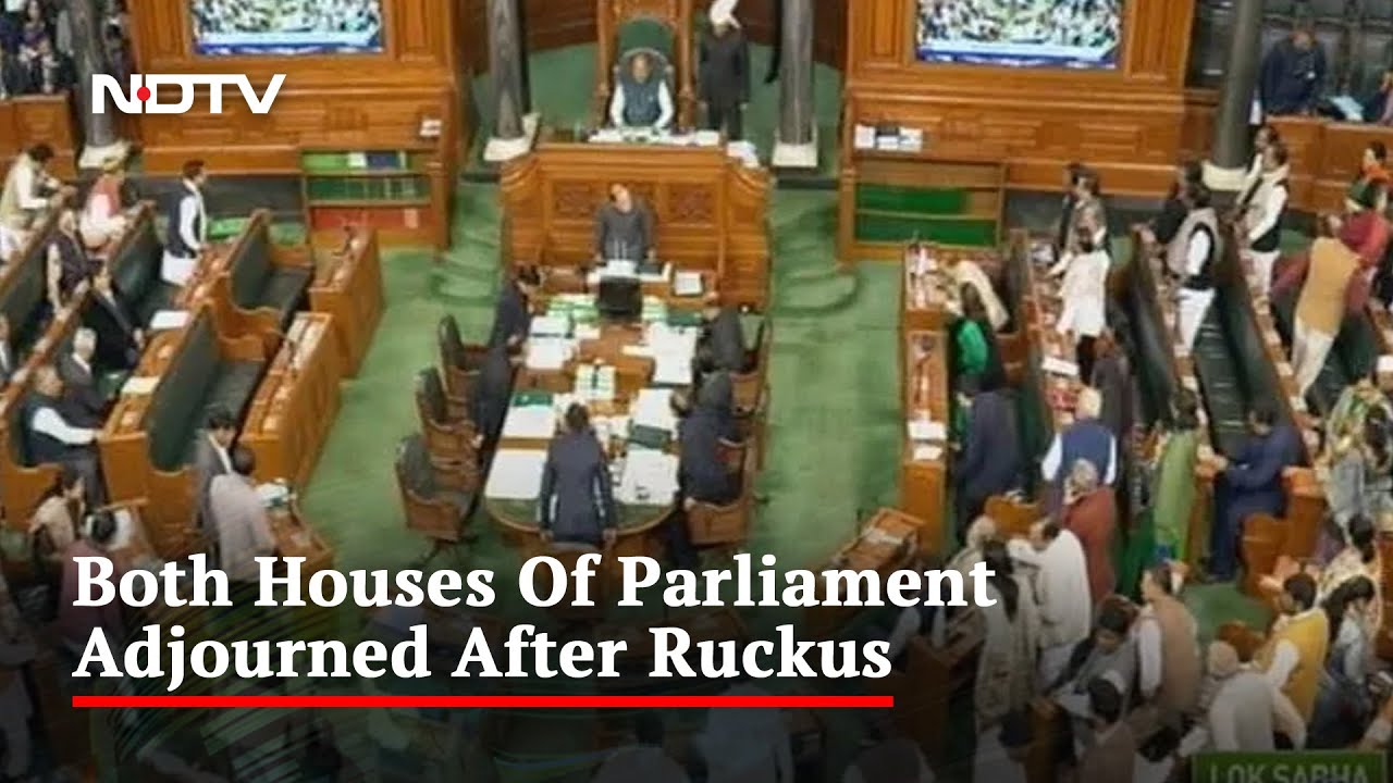 Adani Row Causes Protests, Disruptions In Parliament Again