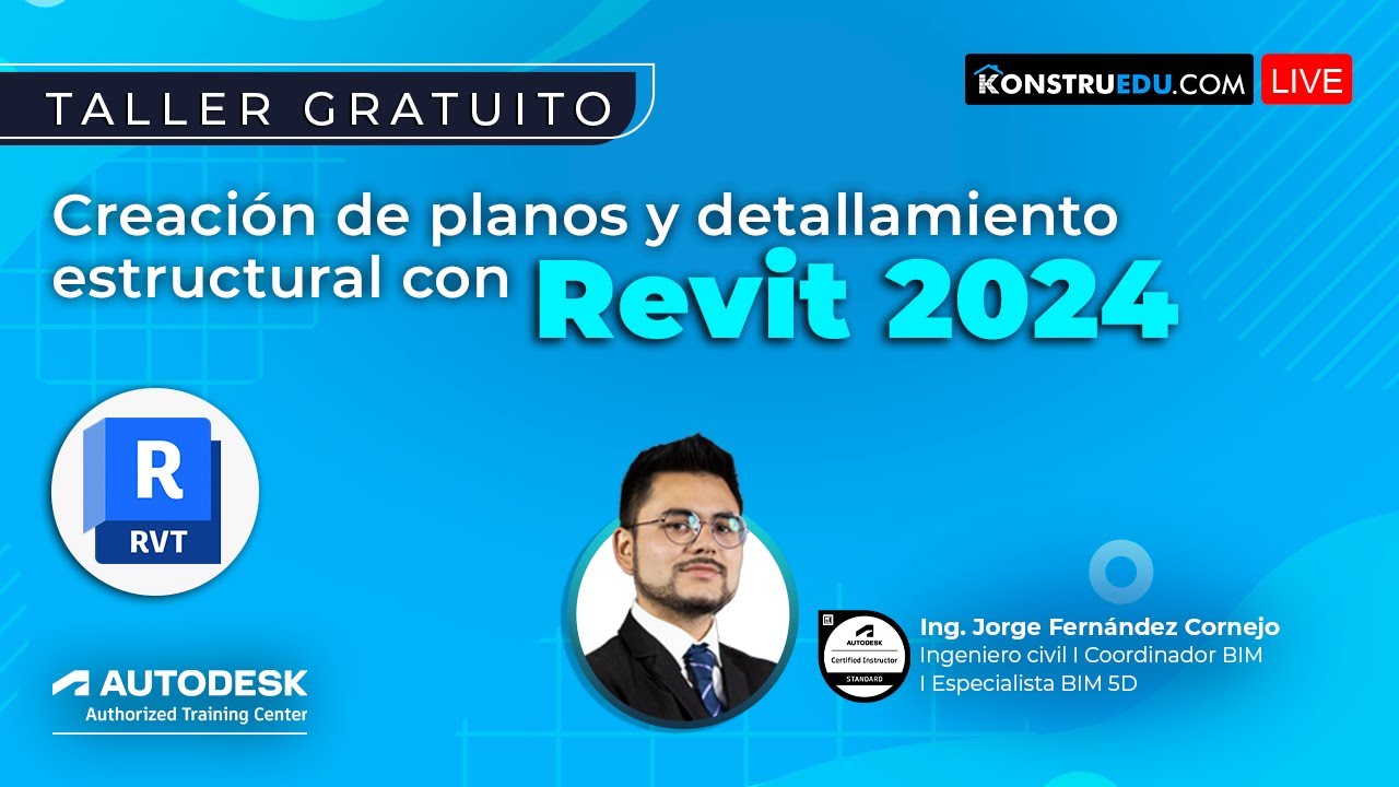 🏗️ Taller: Creación de planos y detallamiento estructural con Revit 2024