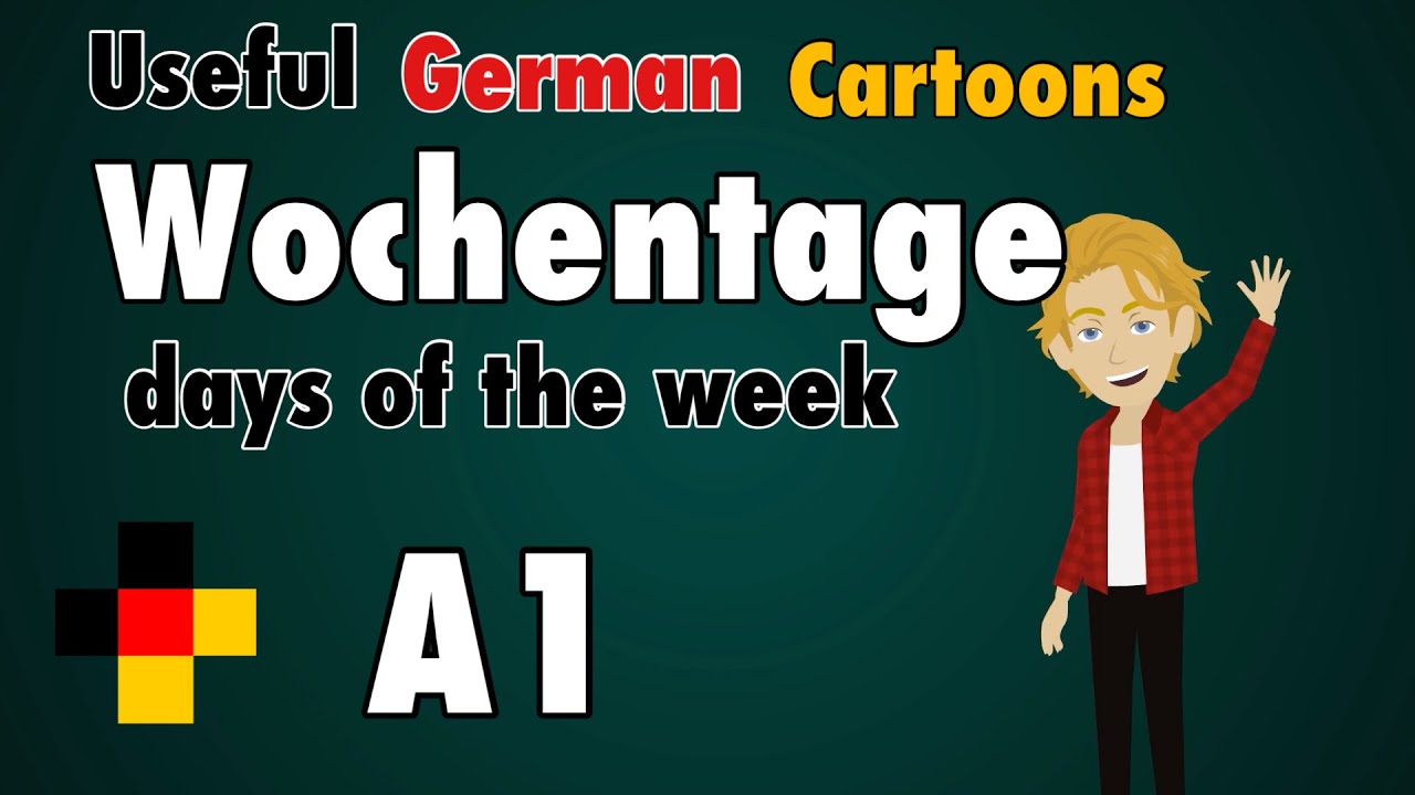 Learn Easy & Useful German: die Wochentage - days of the week in German /  Basic Vocabulary - A1