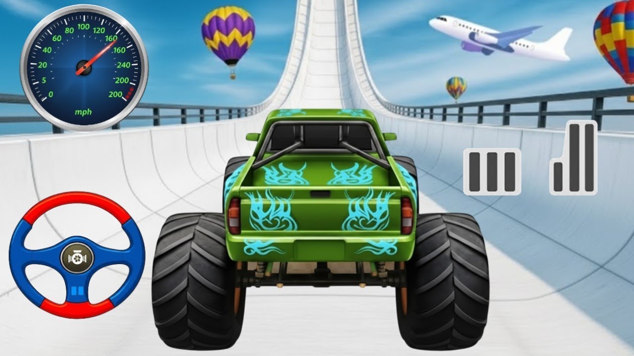 Monster Truck Mega Stunts Compilation – Driver POV | No Fear Mode! #monster_tuck_rider