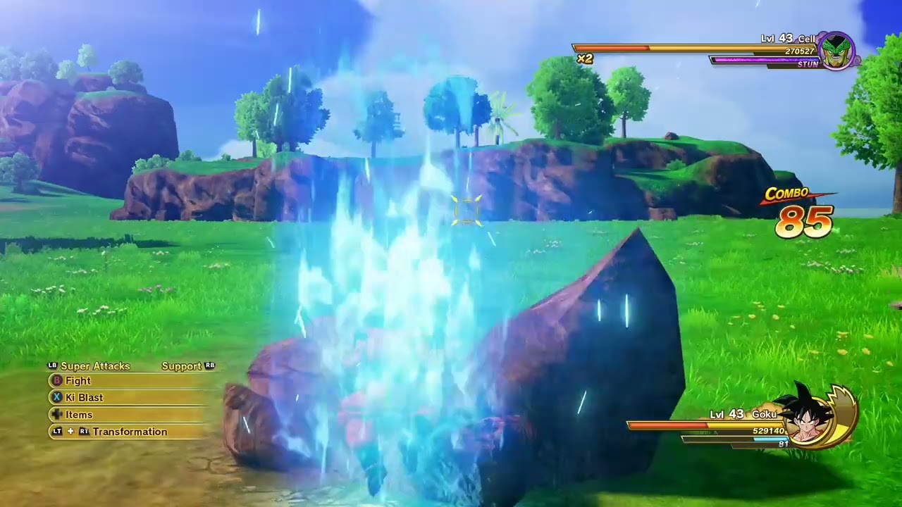 KAKAROT DEFEATING CELL (sorta) 