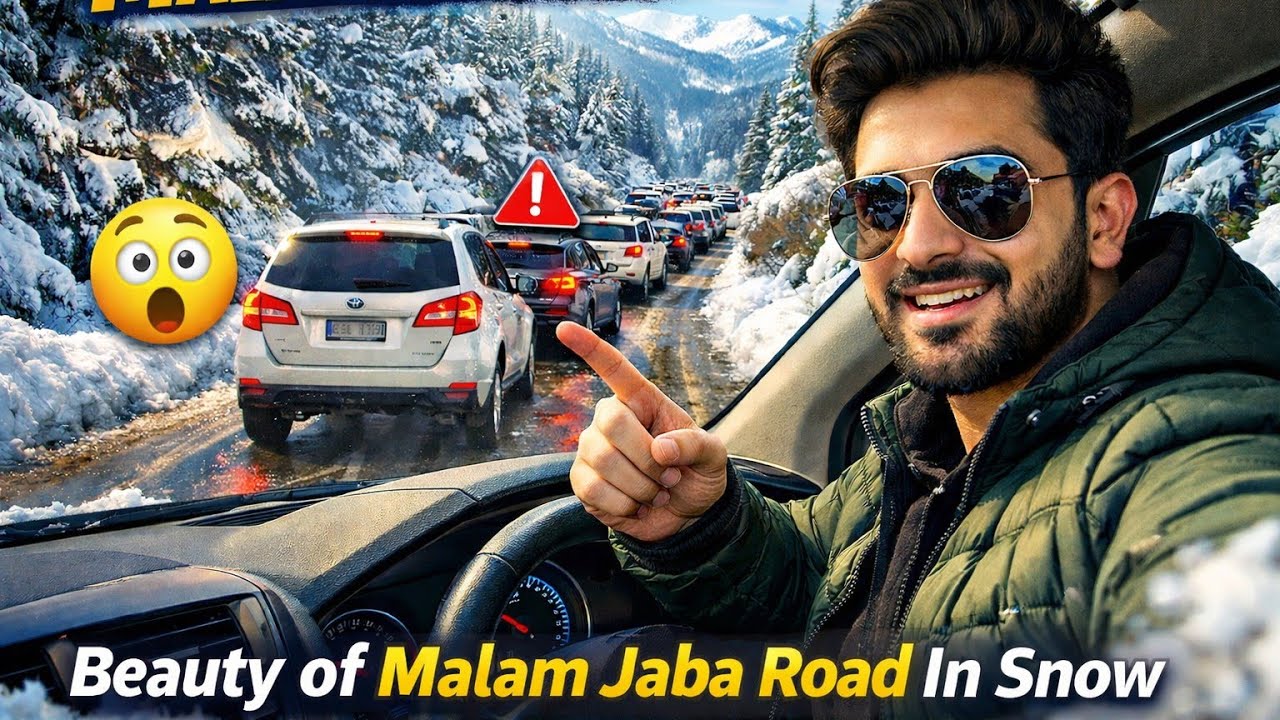 Beauty of Malam Jaba Road During Snow | Malam Jaba Snowfall